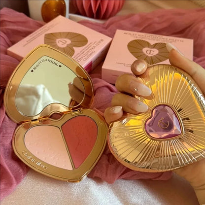 Dual-Color Blush Concealer Cushion Delicate And Smooth Brightening And Moisturizing Concealing Lasting Makeup