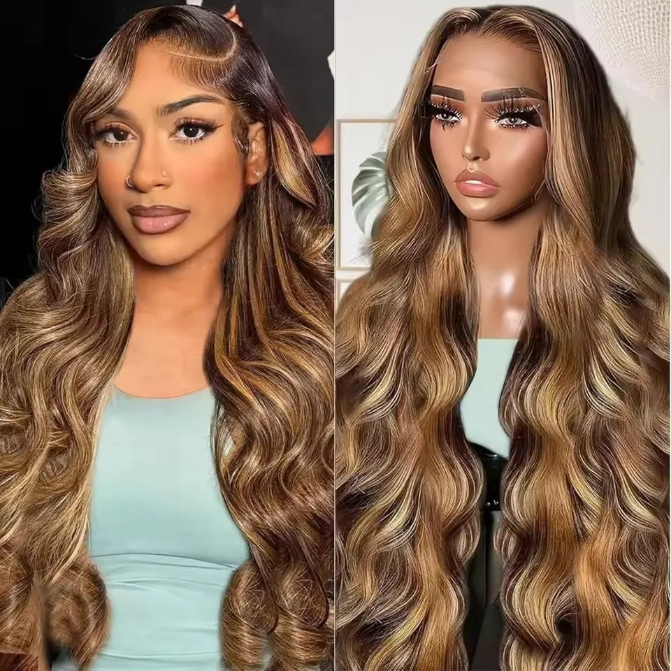 Glueless Highlight HD Lace Frontal Wig
