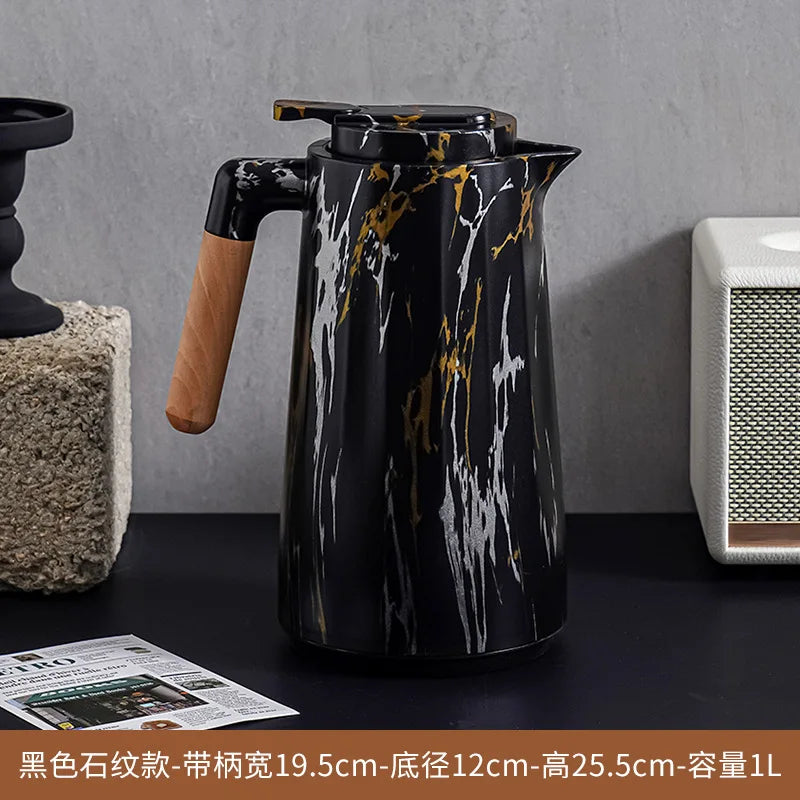 Wood grain thermal insulation pot