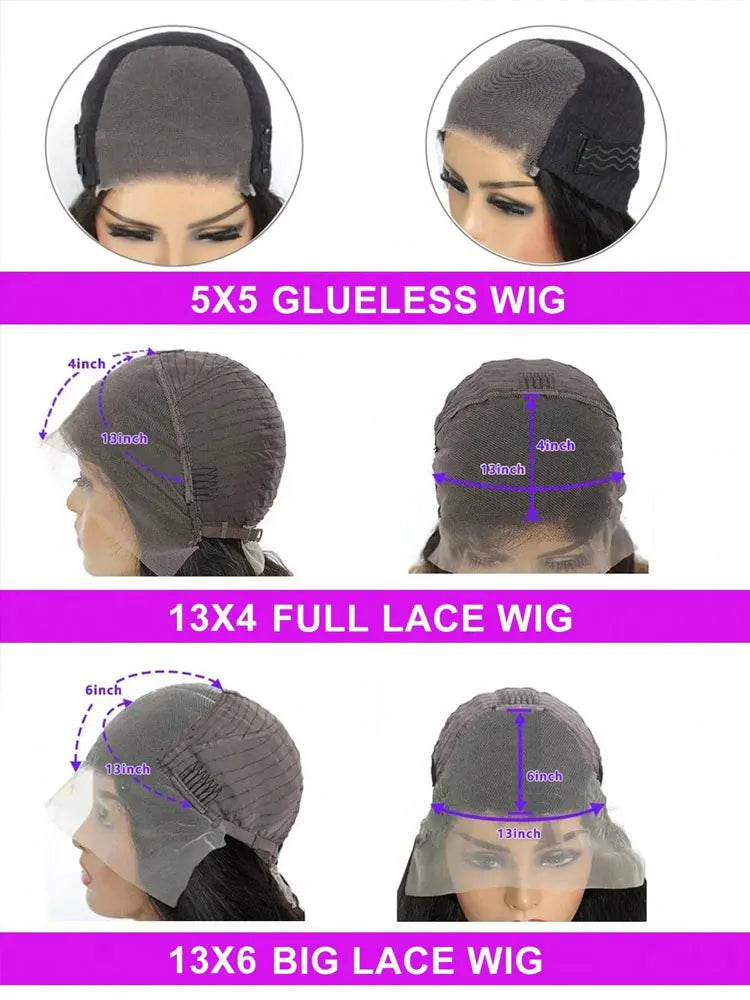 Peluca frontal de encaje liso hueso brasileño