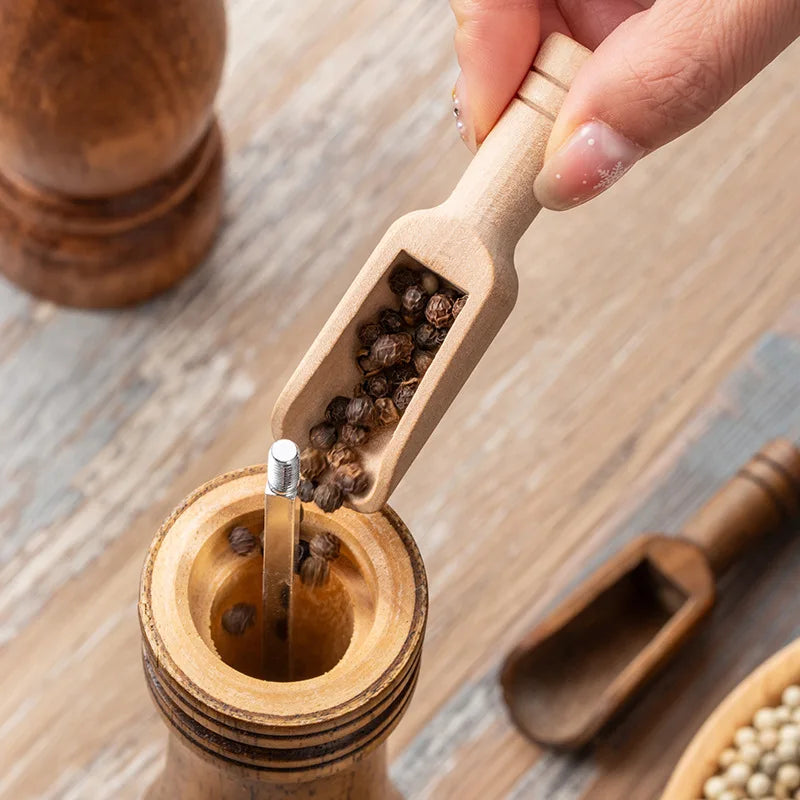Wooden Handle Scoop