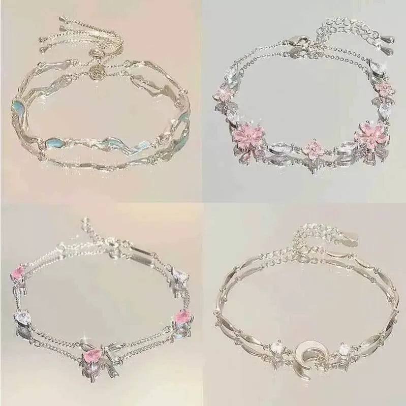 Pulsera Mariposa Cerezo Brillante
