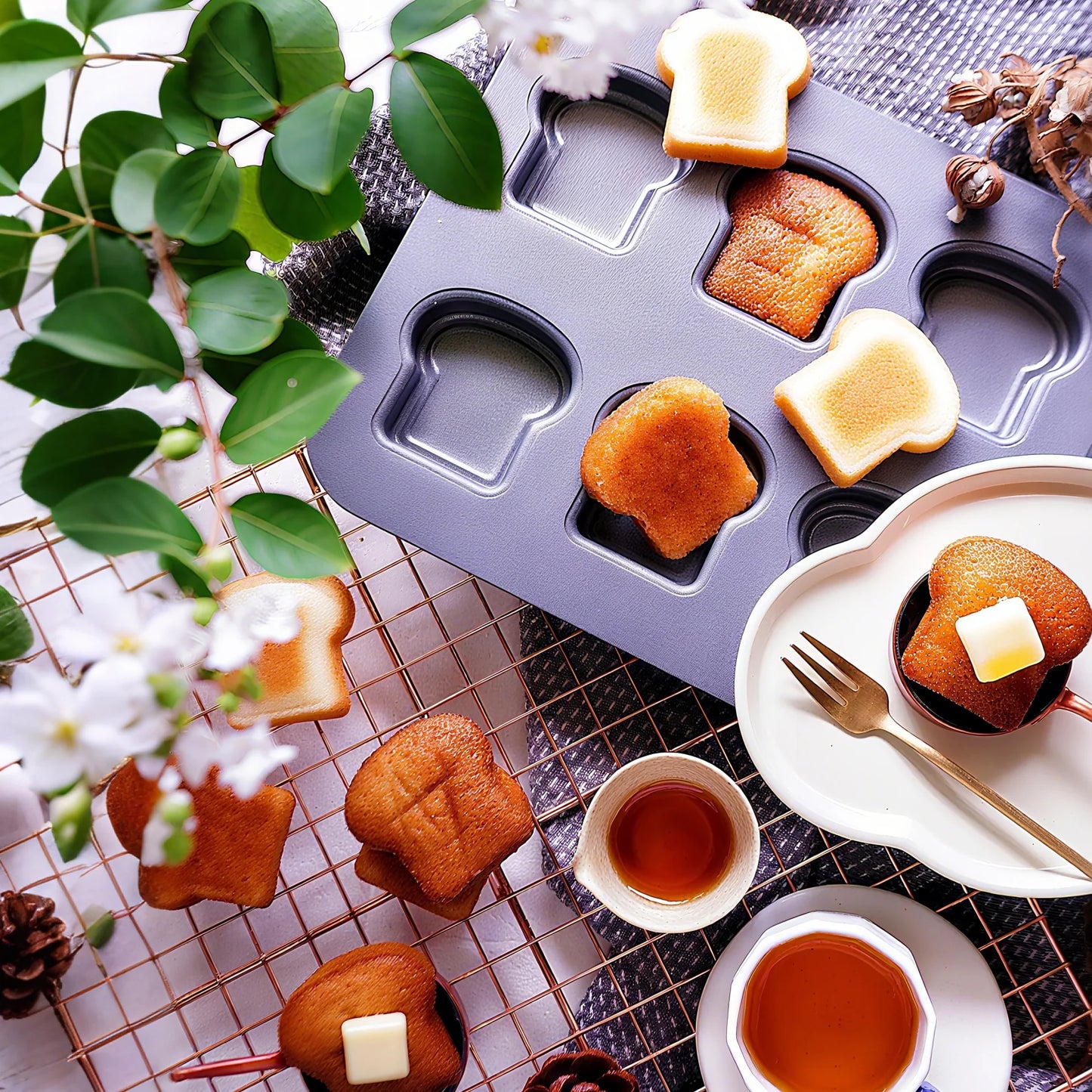 8 Cavity Toast Molds