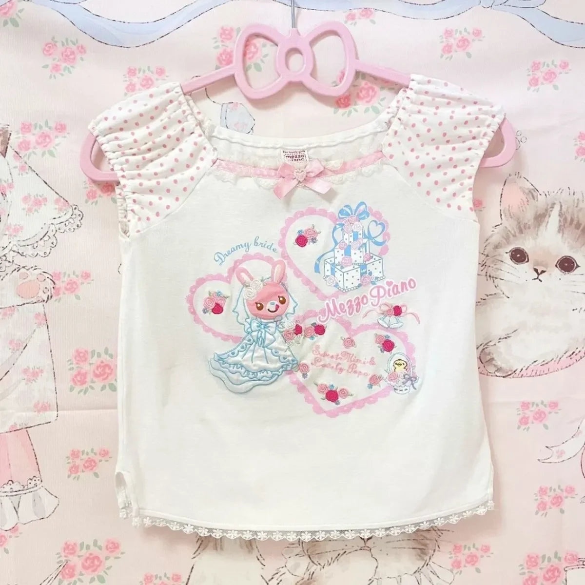 Sweet Kawaii Print Blouse