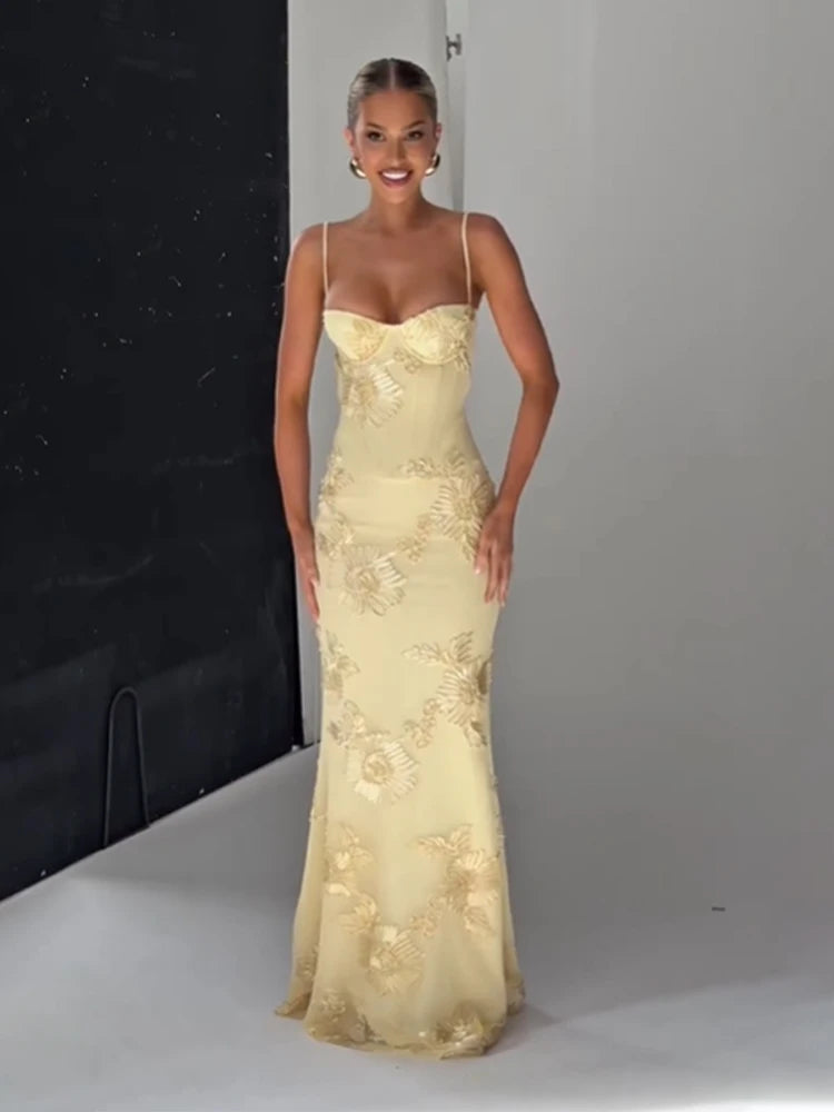 Print Backless Bandage Dress