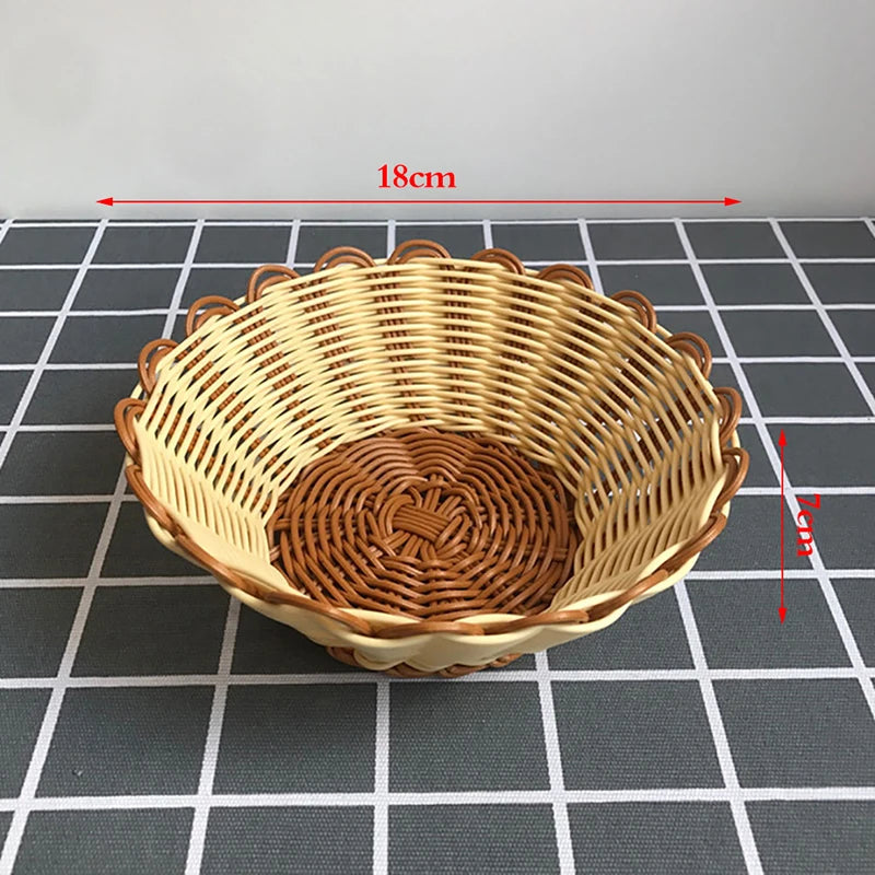Solid Wood Round Dessert Plate