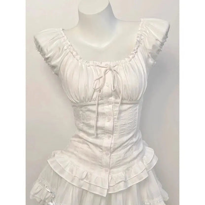 Ruffle Trim Blouse