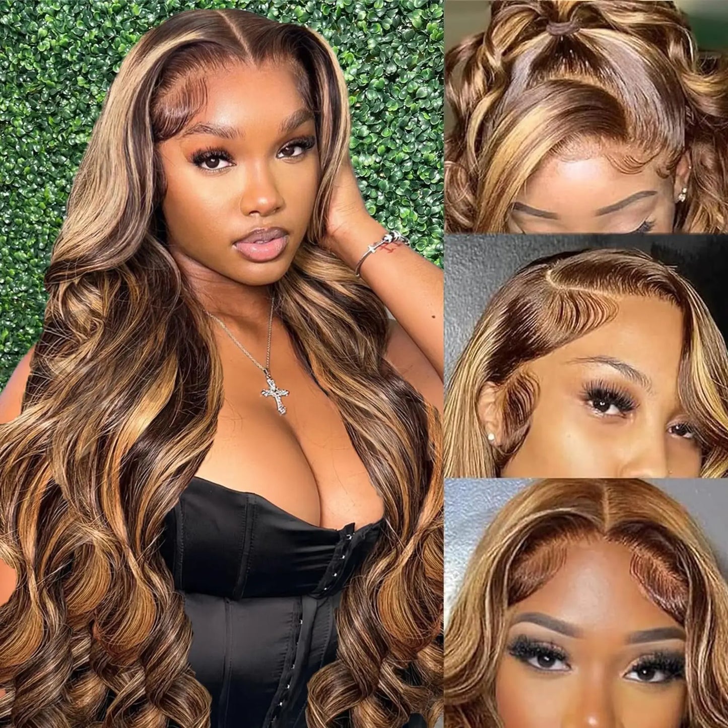 Highlight Brazilian Body Wave Lace Front Wig