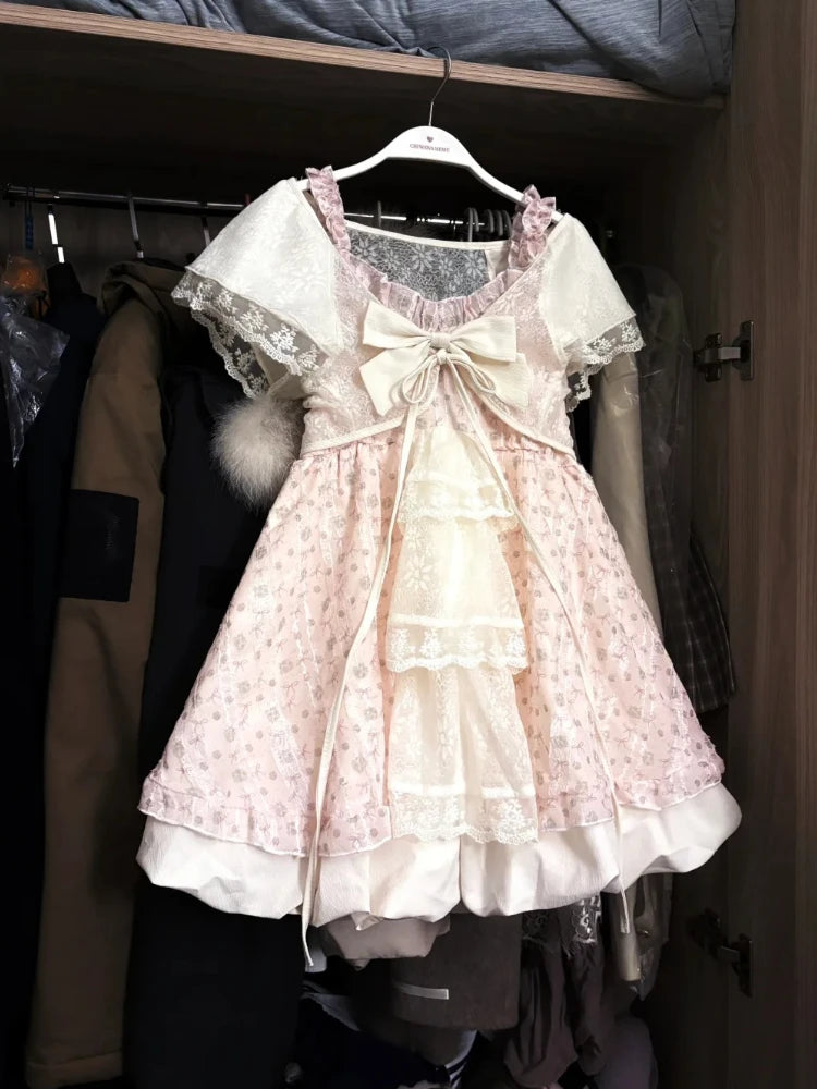 Conjunto de vestido de encaje
