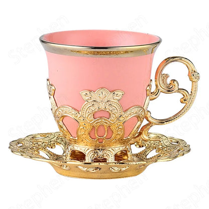 Golden Border Turkish Coffee Cups