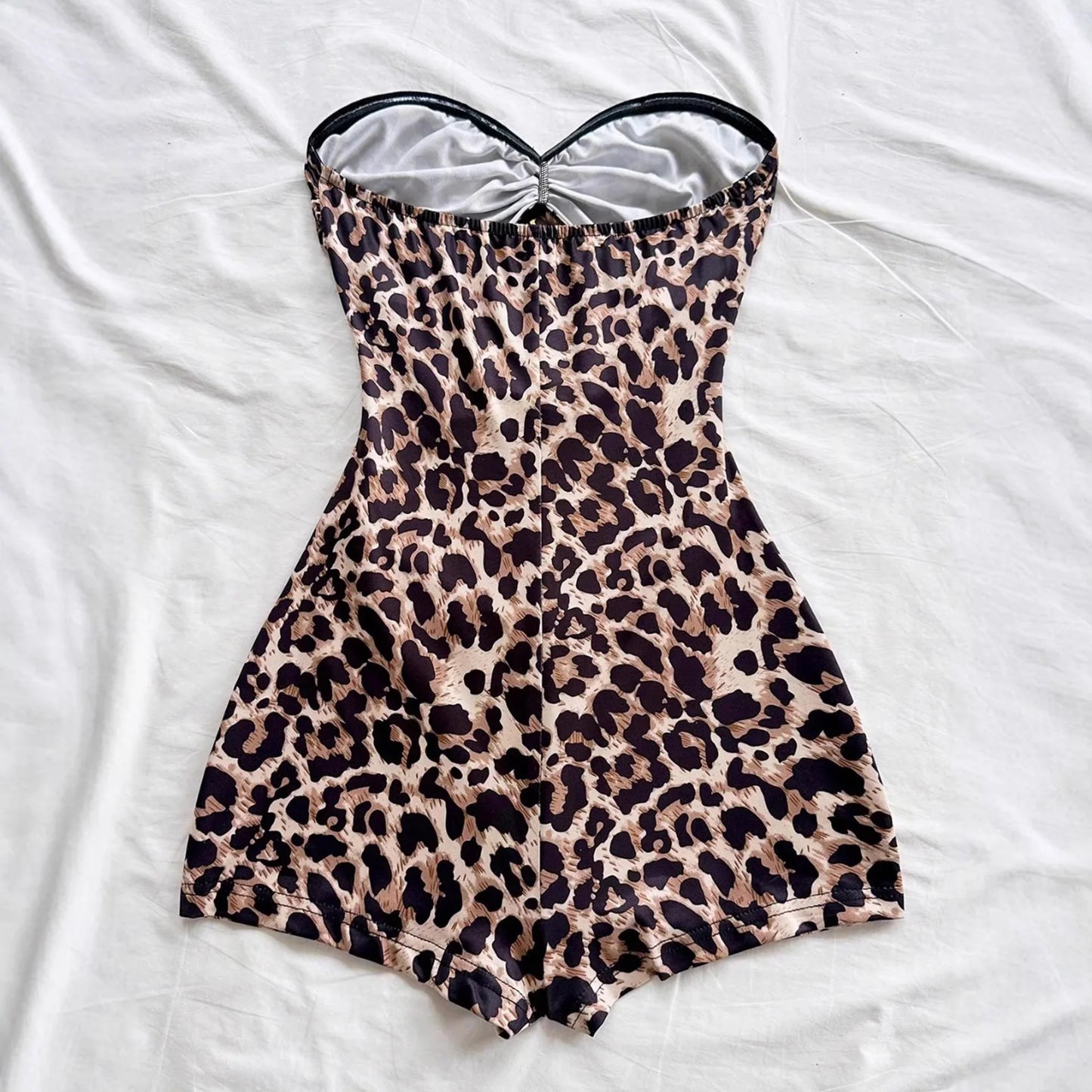 Leopard Print One-Piece Swimsuit