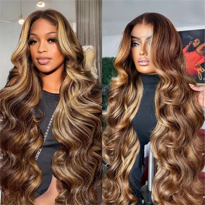 Honey Blonde Ombre Lace Front Wig