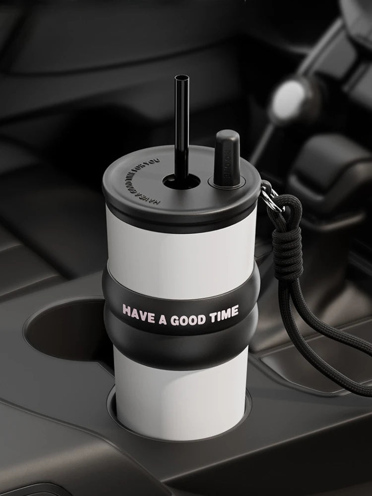 Thermos Bottle Straw Cup