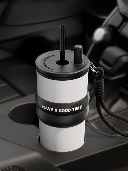 Thermos Bottle Straw Cup