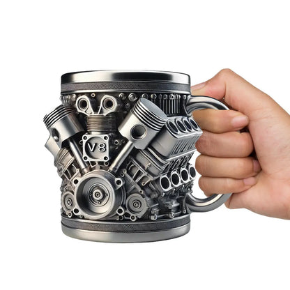 3D Unique Car Engine Coffee Cup