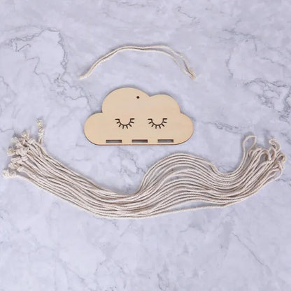 Cloud Wood Chip Hair Clip Storage