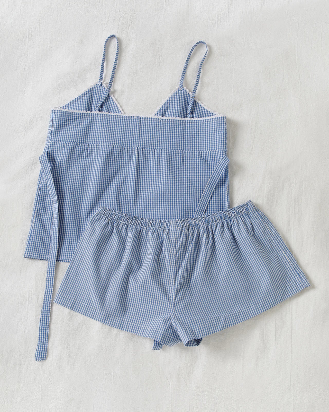Conjunto de pantalones cortos a cuadros