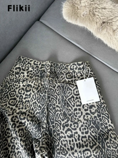 Leopard High Waist Jeans
