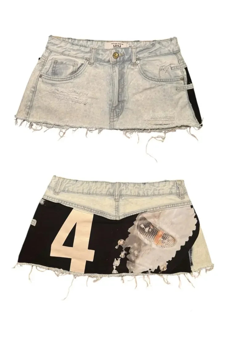Washed Distressed Mini Shorts