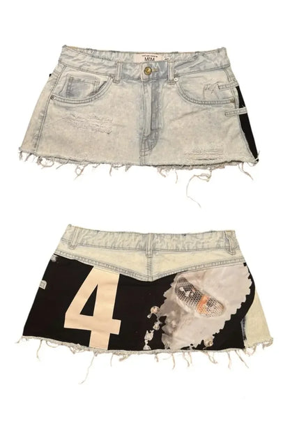 Washed Distressed Mini Shorts