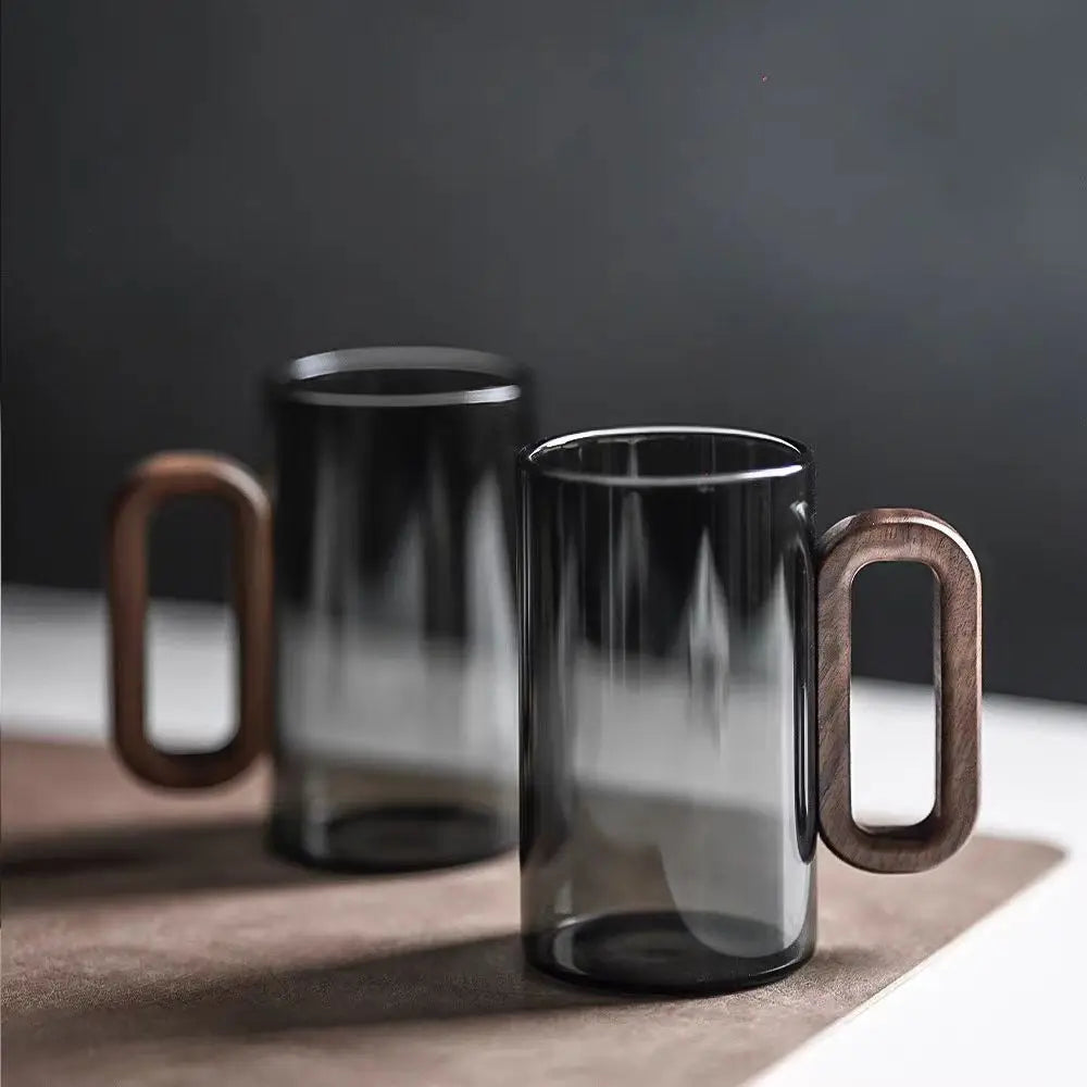 Glass Wood Single-Layer Cup