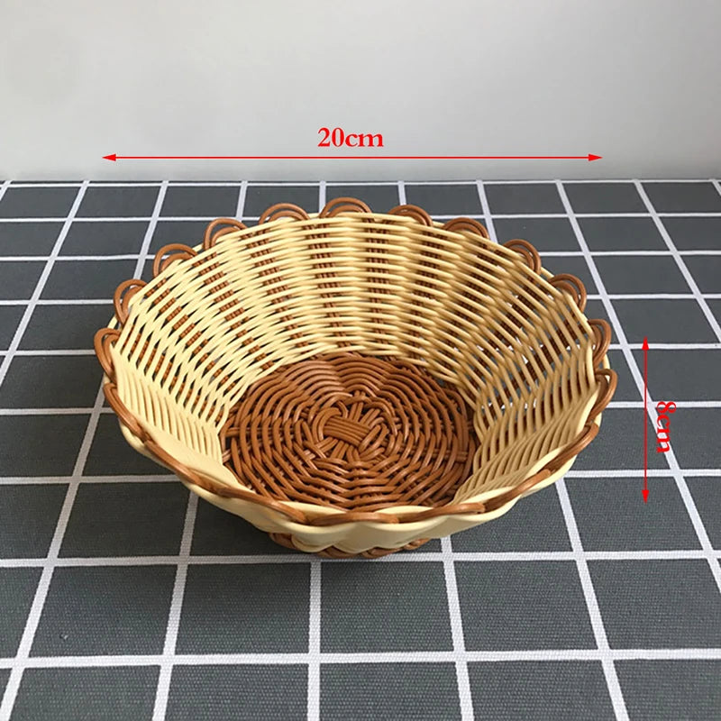 Solid Wood Round Dessert Plate