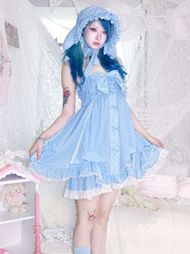 Conjunto de Vestido de Lunares