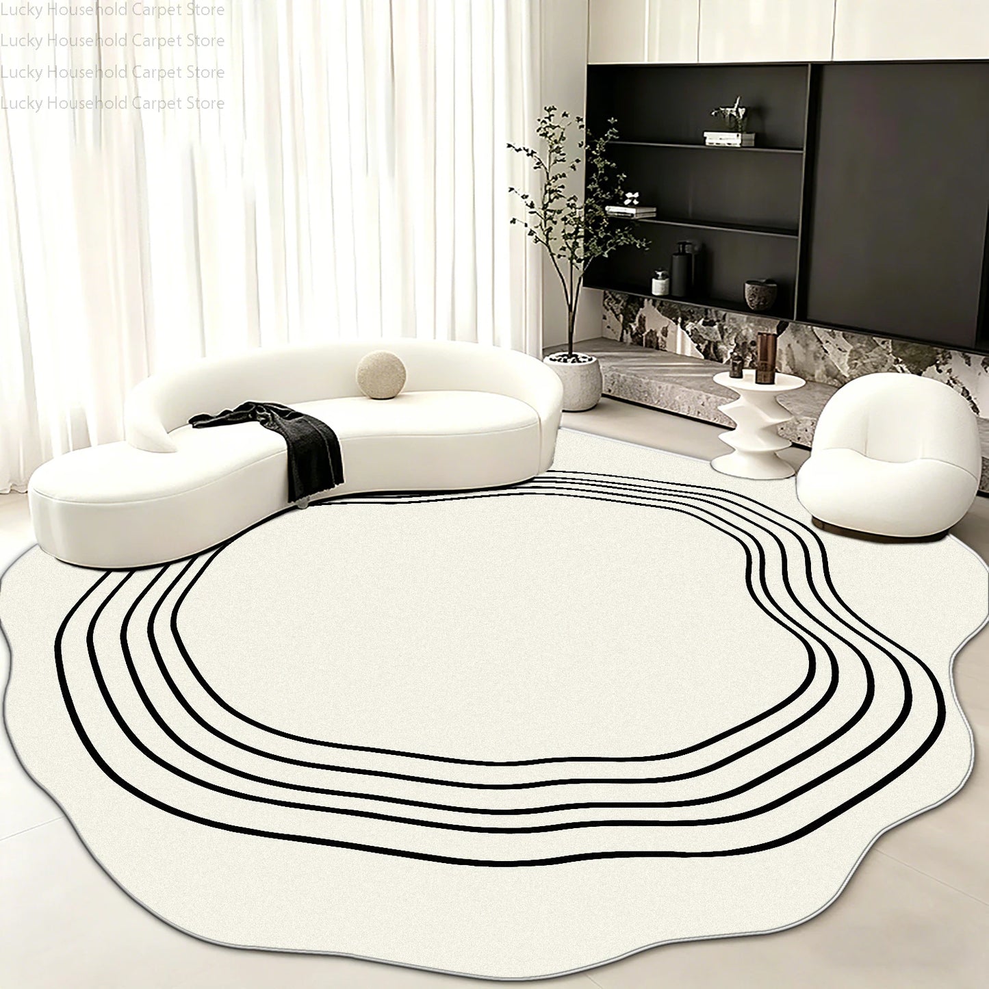Alfombra de salón de estilo moderno y sencillo