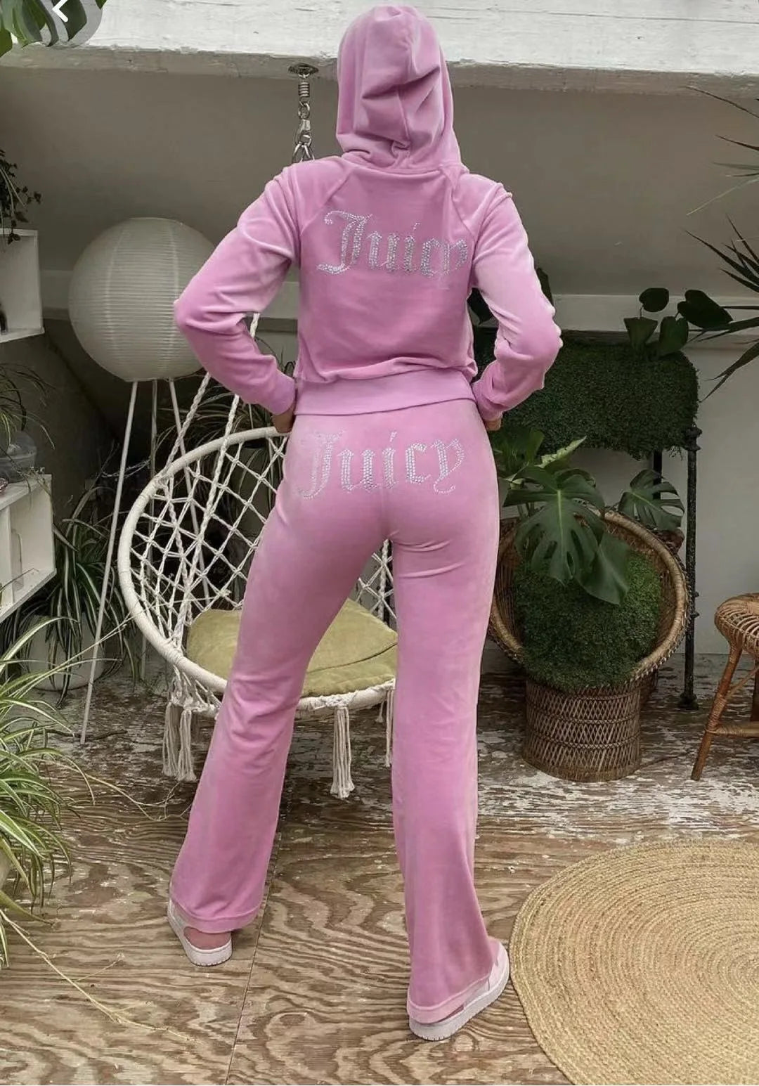 Conjunto informal de chaqueta, abrigo y pantalones de manga larga