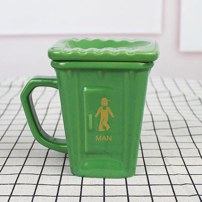 Trash Can Ceramic Mug