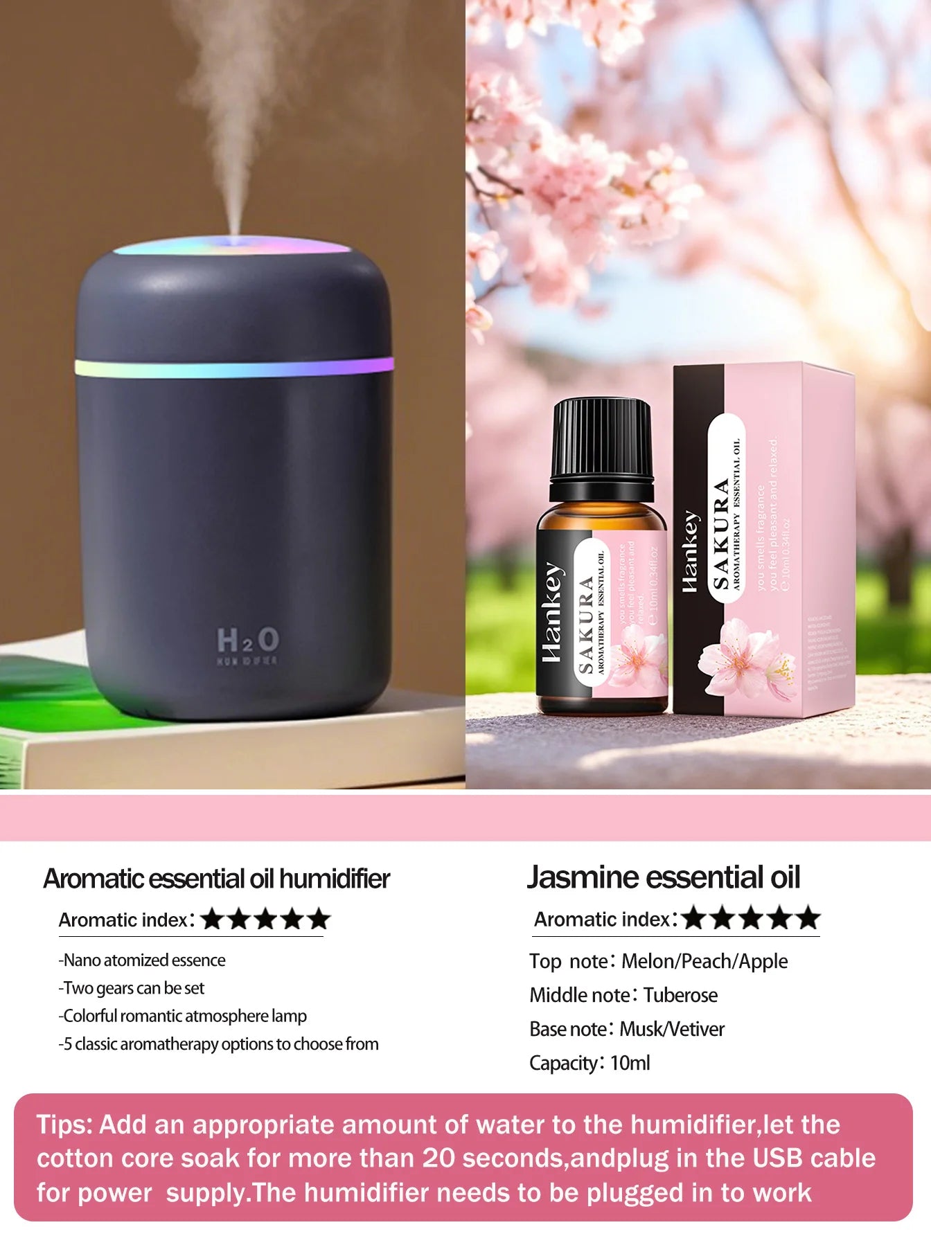 Difusor de aromaterapia de 300 ml