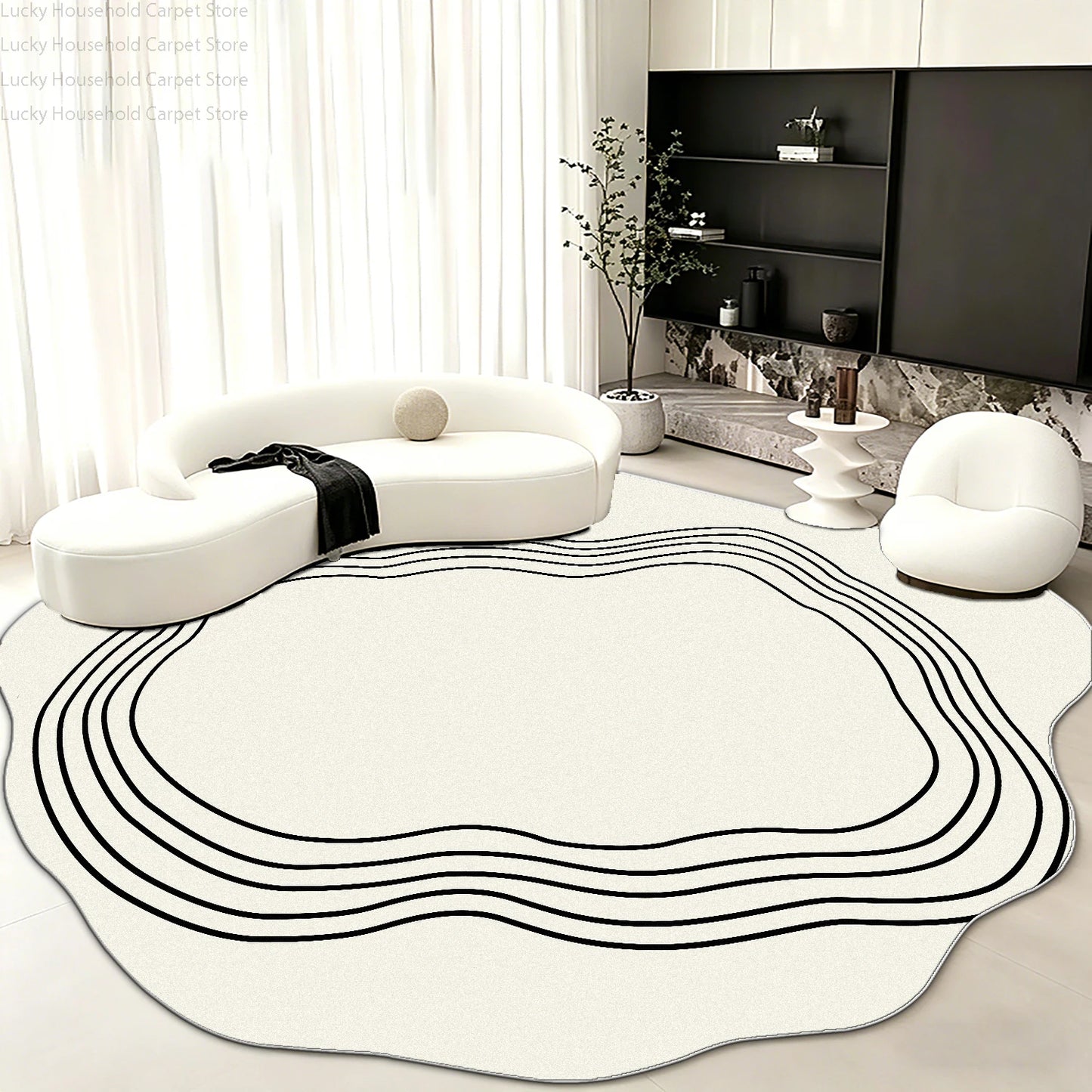 Alfombra de salón de estilo moderno y sencillo