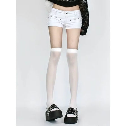 Low Rise Jean Shorts