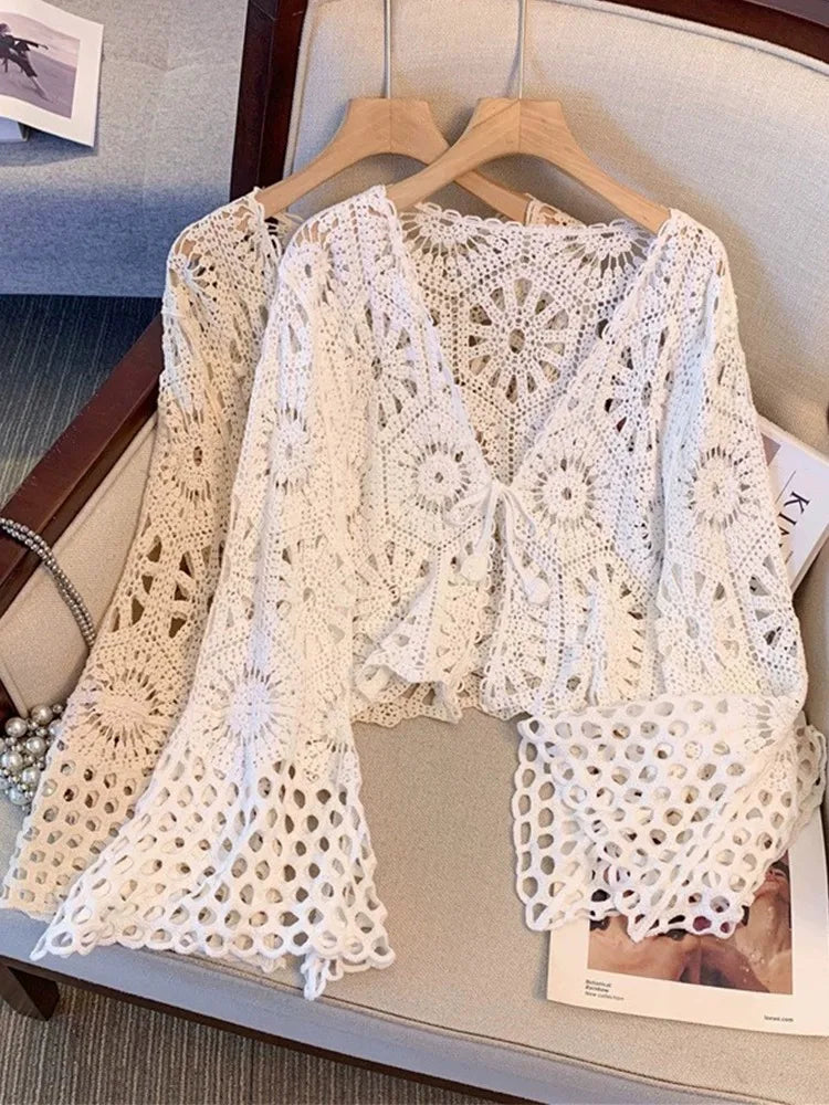 Hollow out Knitted Cardigan