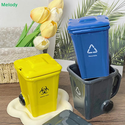 Trash Can Ceramic Mug