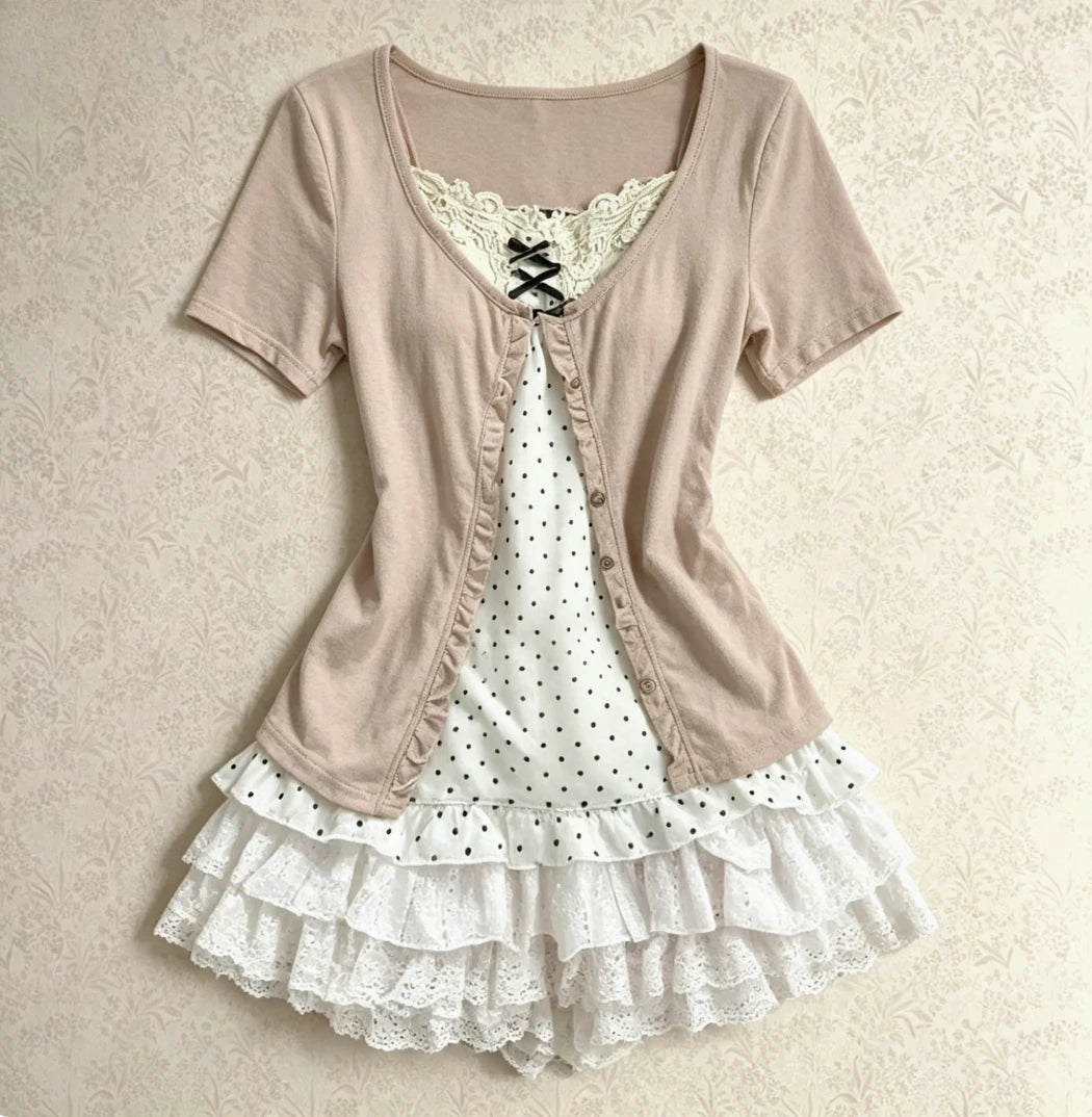 Conjunto de falda de 2 piezas