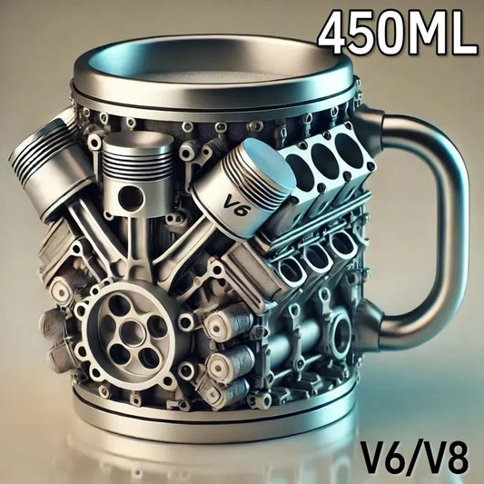 3D Unique Car Engine Coffee Cup