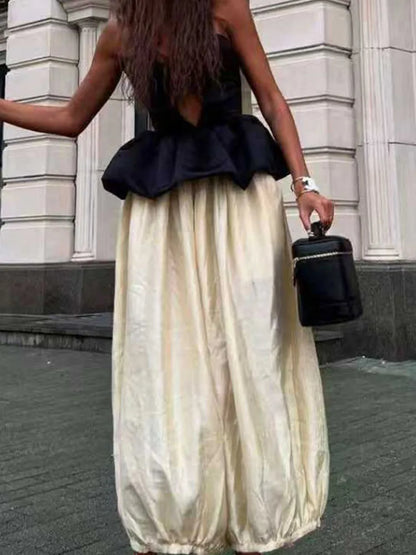 Elegant Sleeveless Hollow Out Loose 2Pc Set