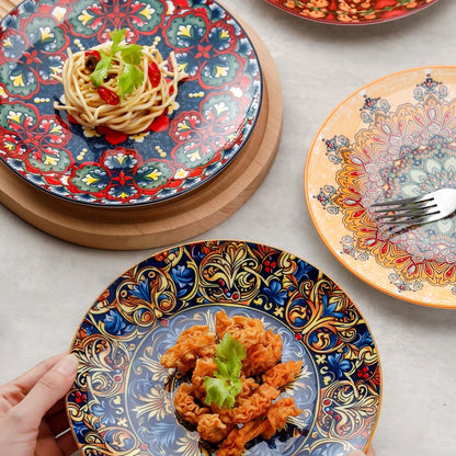 Bohemia ceramic large plate set