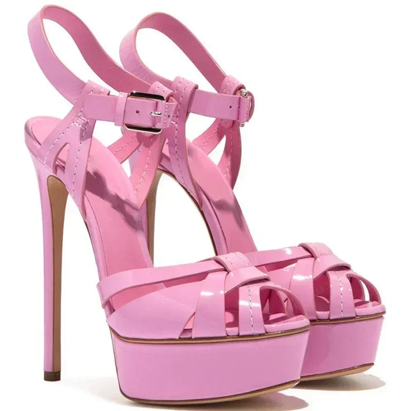 Stiletto High Heel Strappy Sandals