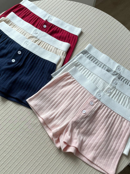 Floral Eyelet Cotton Boy Shorts