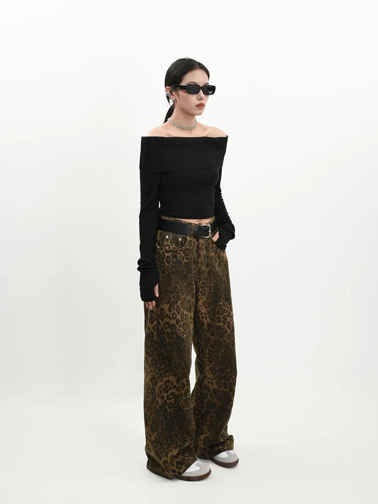 Leopard Print Jeans