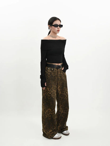 Leopard Print Jeans