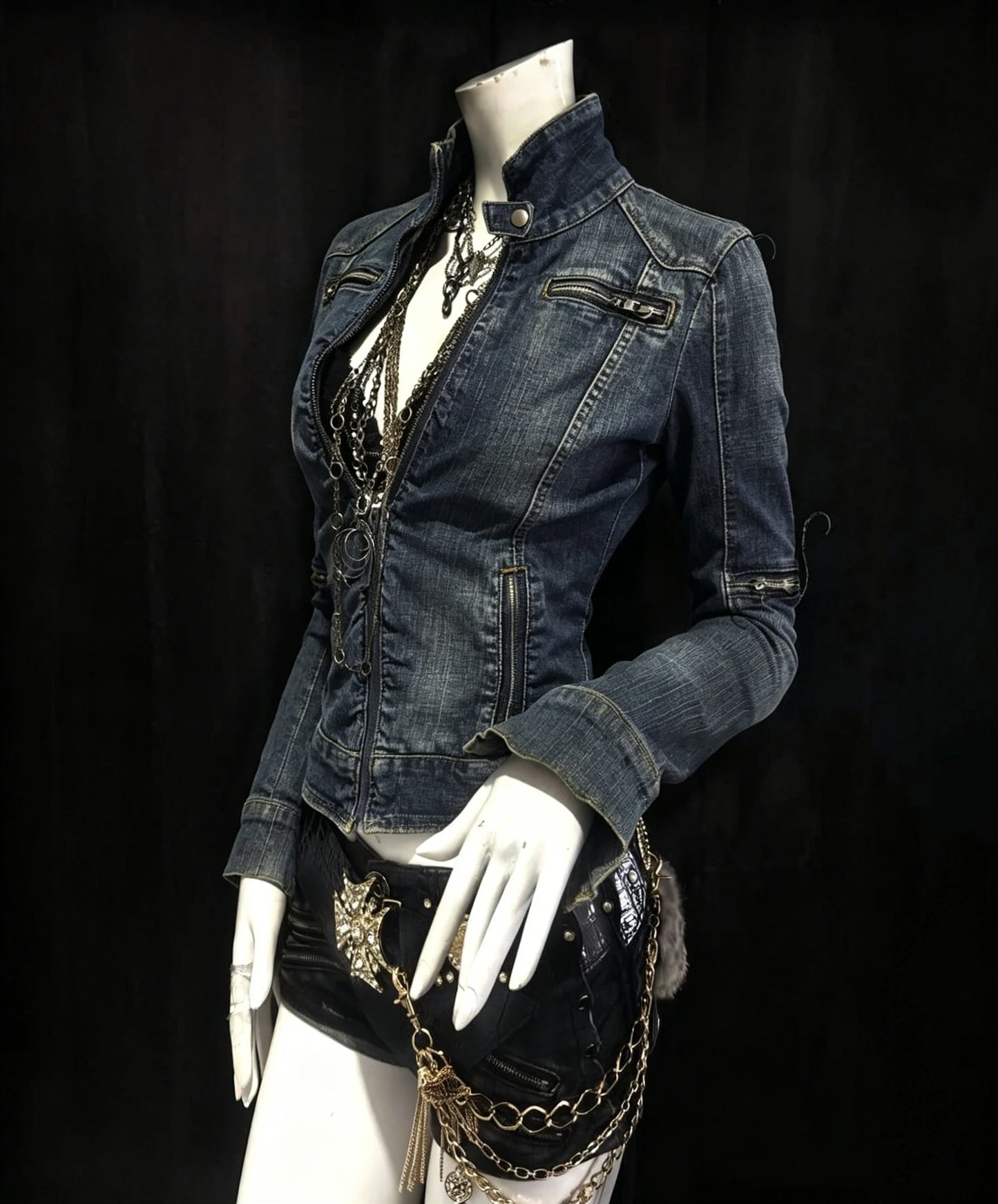 Washed Denim Coat