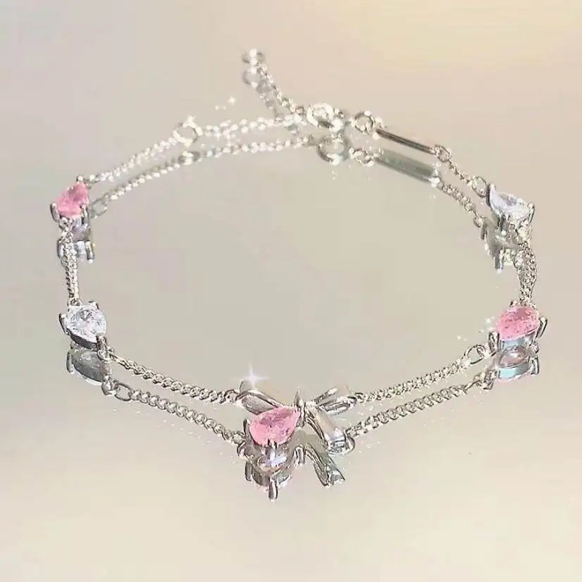 Pulsera Mariposa Cerezo Brillante