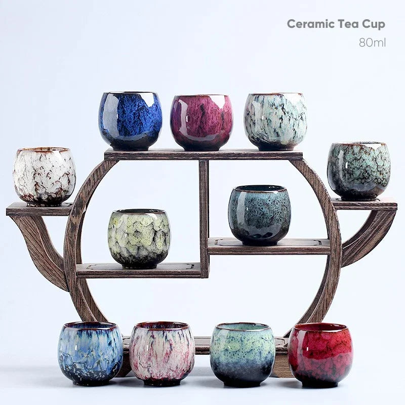 Kiln Change China Ceramic Tea Cup