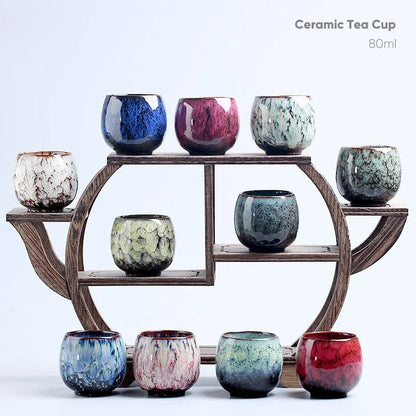 Kiln Change China Ceramic Tea Cup
