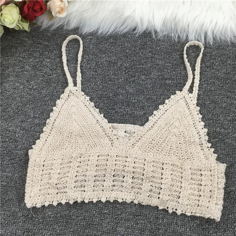 Top de tirantes finos HollowTassel