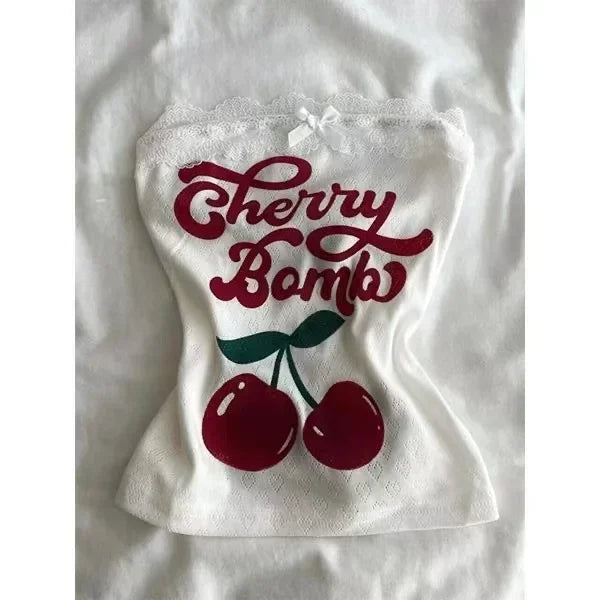 Camiseta sin mangas con cuello halter y encaje