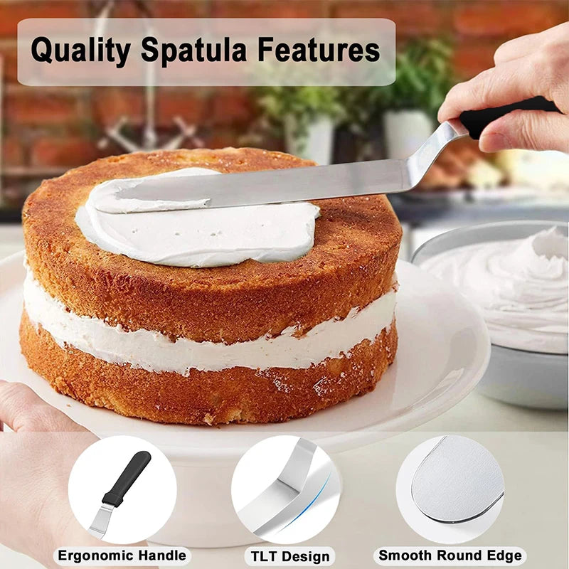 3Pcs Cake Cream Spatulas Set